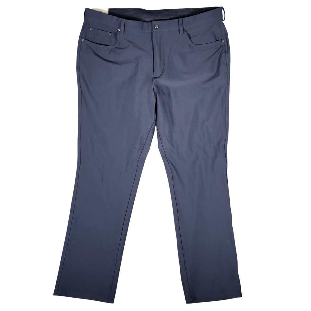 Greg Norman Golf Pants Mens 40x30 Navy Blue New Stretch Performance 5-Pocket